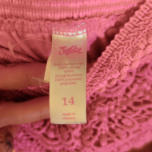 Justice Crochet Shorts - Picture 2 of 2